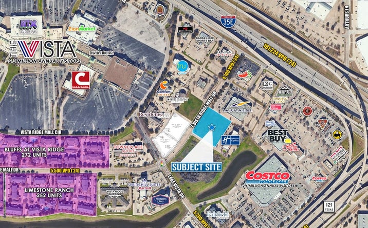 Pictures of Land property located at E Vista Ridge Mall Dr, Lewisville, TX 75067 for sales - image #1