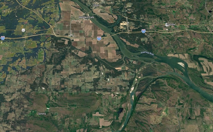 Pictures of Land property located at SW/4, SW/4, NE/4 - Section 24, Township 11N, Range 20E, Webbers Falls, OK 74470 for sales - image #1