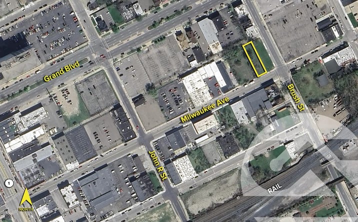 Pictures of Land property located at 317 E Milwaukee Ave, Detroit, MI 48202 for sales - image #1