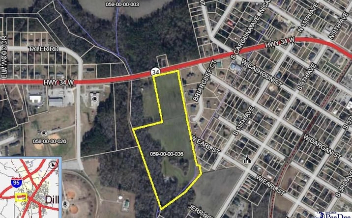 Pictures of Land property located at Tbd W Highway 34, Dillon, SC 29536 for sales - image #1