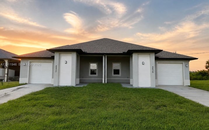 Pictures of Multifamily property located at 4820/4822 24th st sw, Lehigh Acres, FL 33973 for sales - image #1