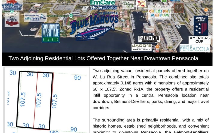 Pictures of Land property located at 905 West La Rua Street, Pensacola, FL 32501 for sales - image #1