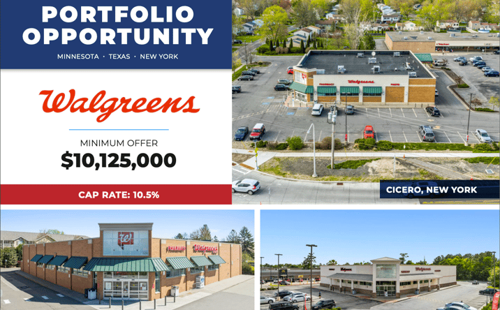 Pictures of Retail property located at 915 Wildwood Rd, White Bear Lake, MN 55115, 500 Maxey Rd, Houston, TX 77013, 6189 State Route 31, Cicero, NY 13039 for sales - image #1