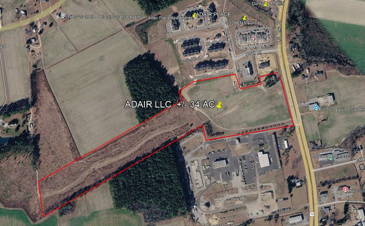 Pictures of Land property located at 2675 Hwy 70 West, Goldsboro, NC 27530-9552, 2707 U.S. Highway 70 West, Goldsboro, NC 27530 for sales - image #1
