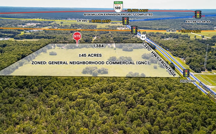 Pictures of Land property located at 2630 W Gulf to Lake Highway, Lecanto, FL 34461 for sales - image #1