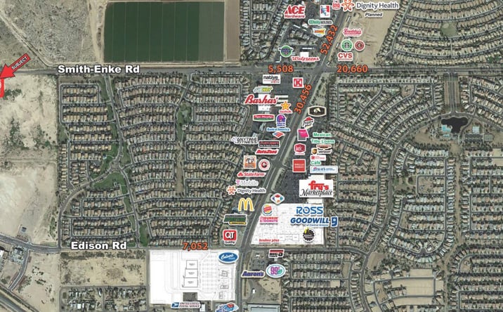 Pictures of Retail, Land property located at Smith-Enke Road and Loma Road, Maricopa, AZ 85139 for sales - image #1