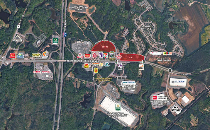 Pictures of Land property located at Rogers Clark Boulevard (Rte. 207) & Carmel Church Loop Road, Bowling Green, VA 22427 for sales - image #1