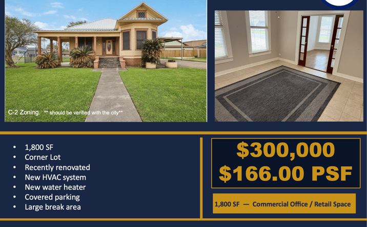Pictures of Retail, Office property located at 203 N TWIN CITY HWY, NEDERLAND, TX 77627 for sales - image #1