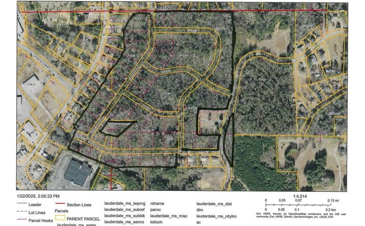 Pictures of Land property located at Mosby Road, Meridian, MS 39307 for sales - image #1