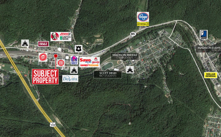 Pictures of Retail property located at 406 Smoot Avenue, Danville, WV 25053 for sales - image #1