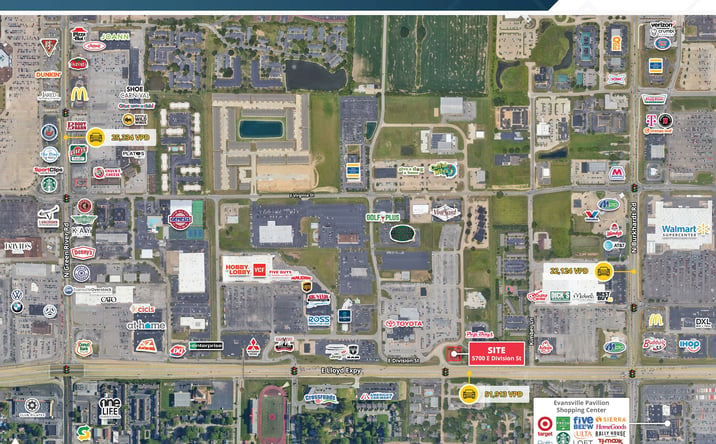 Pictures of Retail, Land property located at 5700 East Division Street, Evansville, IN 47715 for sales - image #1