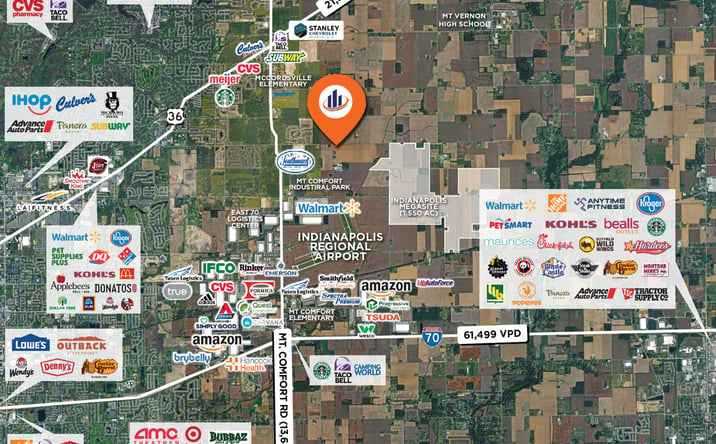 Pictures of Land property located at W 600 N & N 500 W, McCordsville, IN 46055 for sales - image #1