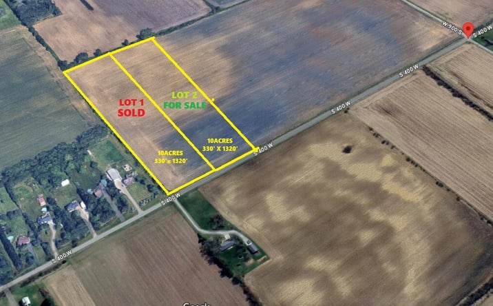 Pictures of Land property located at Approx 865 S 400 W, Hebron, IN 46341 for sales - image #1