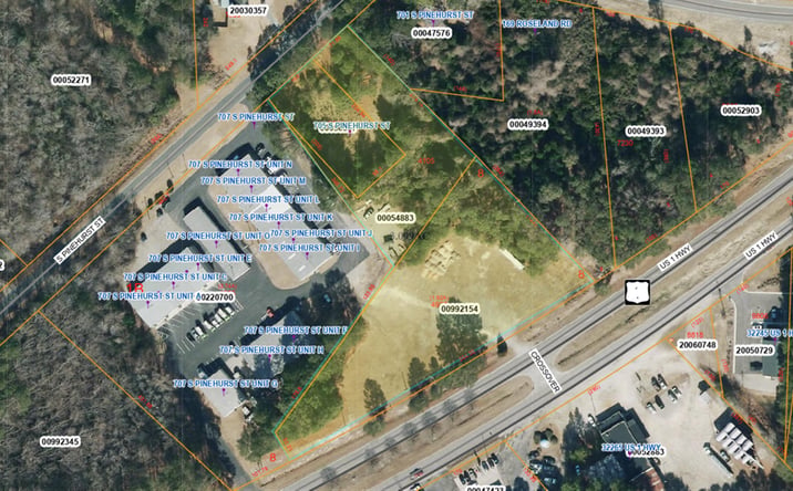 Pictures of Land property located at 705 S Pinehurst Street, Aberdeen, NC 28315 for sales - image #1