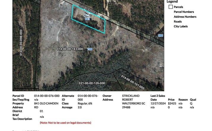 Pictures of Mixed Use, Land, Mobile Home Park property located at 841 Old Camden Road, Bishopville, SC 29010 for sales - image #1