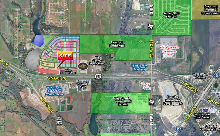 Pictures of Land property located at NEQ US-287 & Black Champ Rd, Waxahachie, TX 75167 for sales - image #1