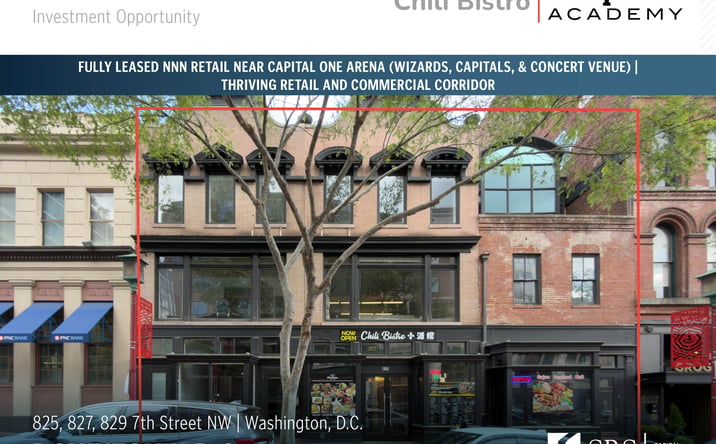 Pictures of Mixed Use, Retail property located at 825 7th Street NW, Washington, DC 20001, 827 7th Street NW, Washington, DC 20001, 829 7th Street NW, Washington, DC 20001 for sales - image #1