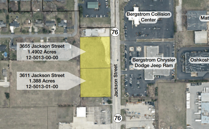 Pictures of Land property located at 3611 Jackson Street, Oshkosh, WI 54901, 3655 Jackson Street, Oshkosh, WI 54901 for sales - image #1