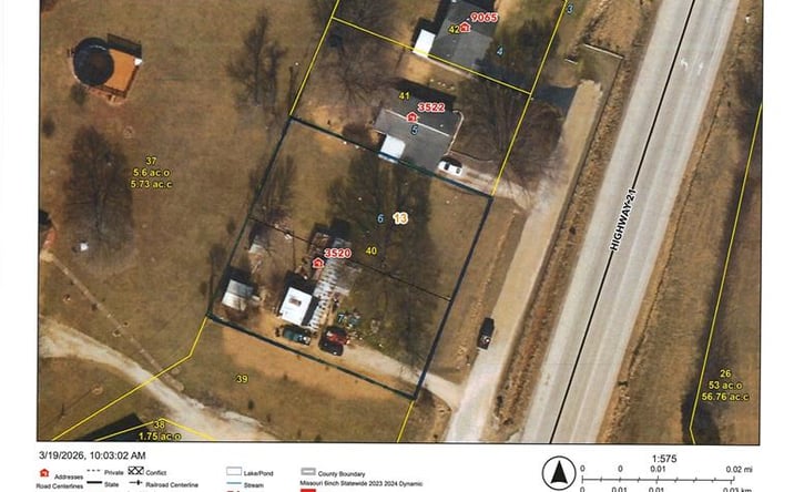 Pictures of Land property located at 3520 County Road 6, Ironton, MO 63650 for sales - image #1