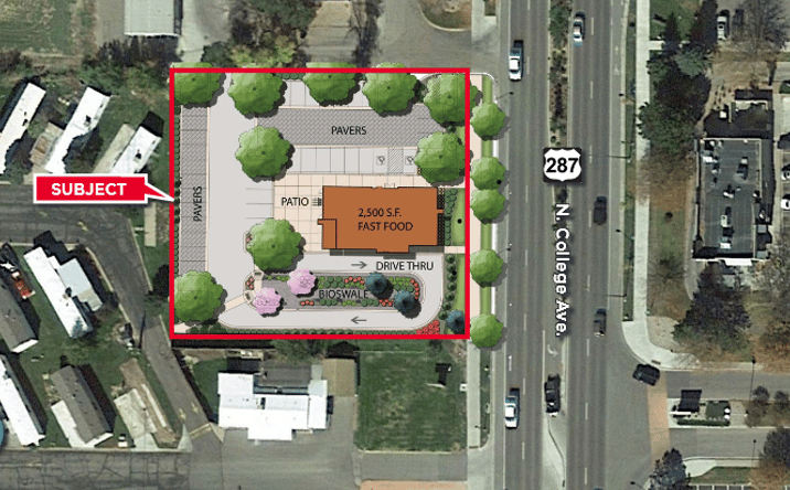 Pictures of Land property located at 1603 - 1605 North College Avenue, Fort Collins, CO 80524 for sales - image #1