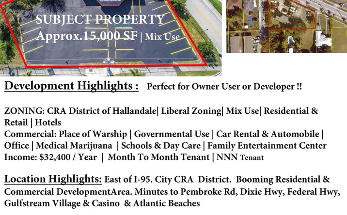 Pictures of Mixed Use, Retail property located at 820 Foster Road, Hallandale Beach, FL 33009 for sales - image #1