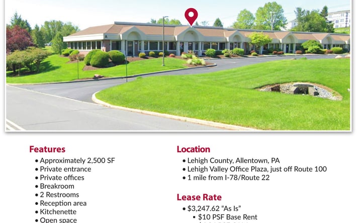 Pictures of Office property located at 1150 Glenlivet Dr, Unit A-11, Suites A & B, Allentown, PA 18102 for sales - image #1