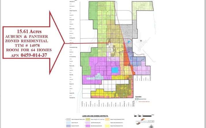 Pictures of Land property located at Auburn & Panther 15.61ac, Adelanto, CA 92301 for sales - image #1