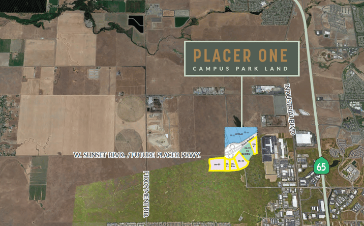 Pictures of Retail, Multifamily, Office, Industrial, Land property located at Placer One Campus Park Land, Lincoln, CA 95678 for sales - image #1