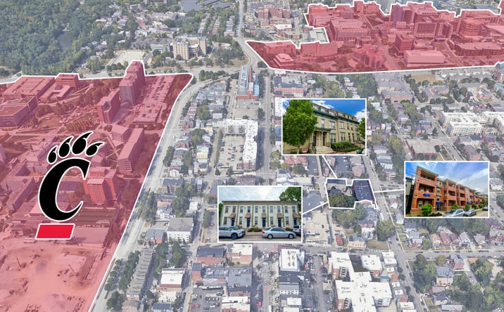 Pictures of Multifamily property located at 2721 Euclid Avenue, Cincinnati, OH 45219, 17 East Daniels Street, Cincinnati, OH 45219, 2718 Van Street, Cincinnati, OH 45219 for sales - image #1