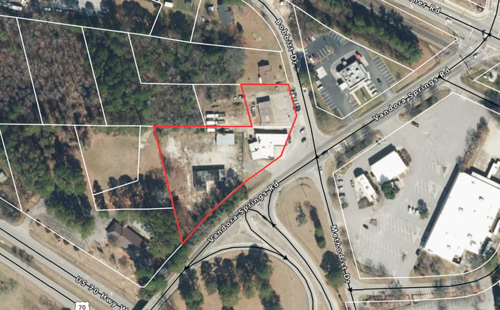 Pictures of Retail, Land property located at 202 Vandora Springs Road, Garner, NC 27529 for sales - image #1