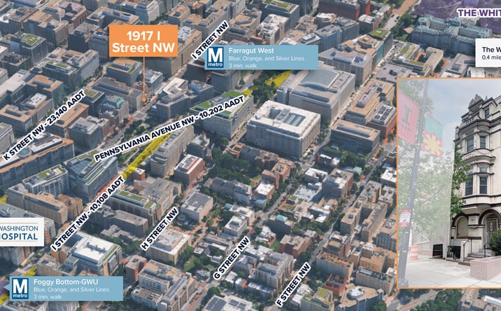 Pictures of Retail, Office, Mixed Use property located at 1917 I Street Northwest, Washington, DC 20006 for sales - image #1