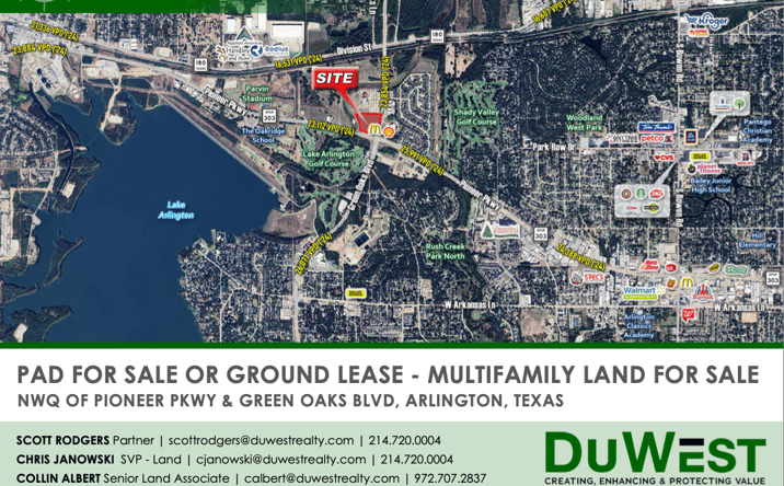 Pictures of Land property located at 4801 W Pioneer Pkwy, Arlington, TX 76013 for sales - image #1
