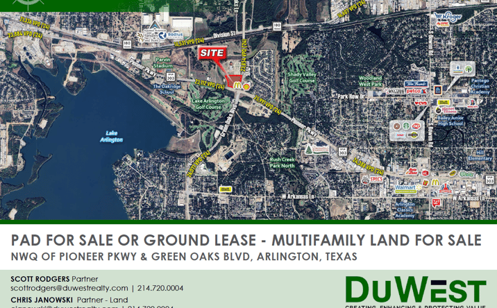 Pictures of Land property located at 4801 W Pioneer Pkwy, Arlington, TX 76013 for sales - image #1