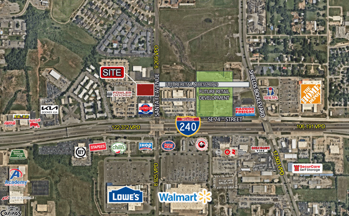 Pictures of Land property located at 7301 South Santa Fe Avenue, Oklahoma City, OK 73139 for sales - image #1