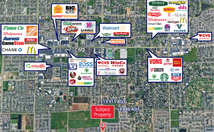 Pictures of Land property located at East Florence Avenue at South Peach Avenue, Fresno, CA 93727 for sales - image #1