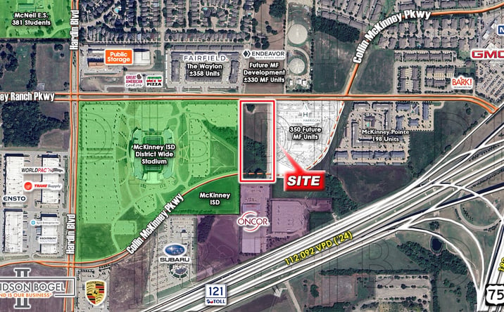 Pictures of Land property located at SEQ - McKinney Ranch Pkwy. & S. Hardin Blvd., McKinney, TX 75070 for sales - image #1