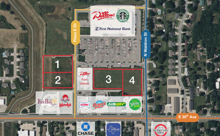 Pictures of Land property located at 3200 Plaza East Drive, Hutchinson, KS 67502 for sales - image #1