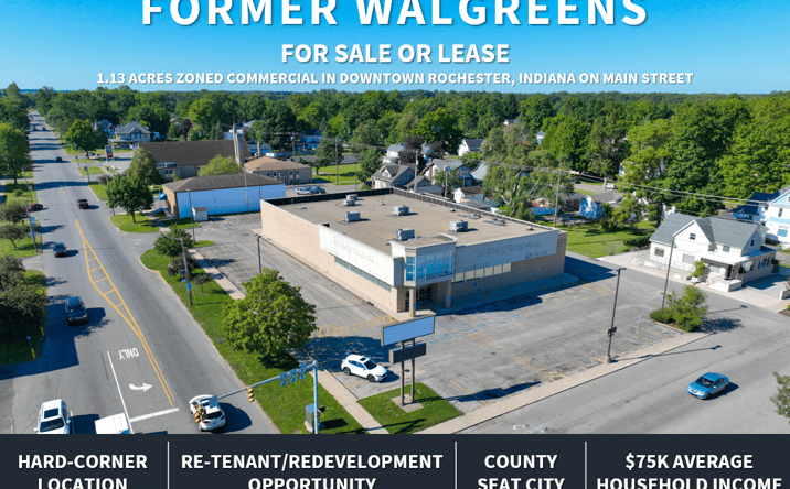 Pictures of Retail property located at 906 MA ST WALGREENS, ROCHESTER, IN 46975 for sales - image #1