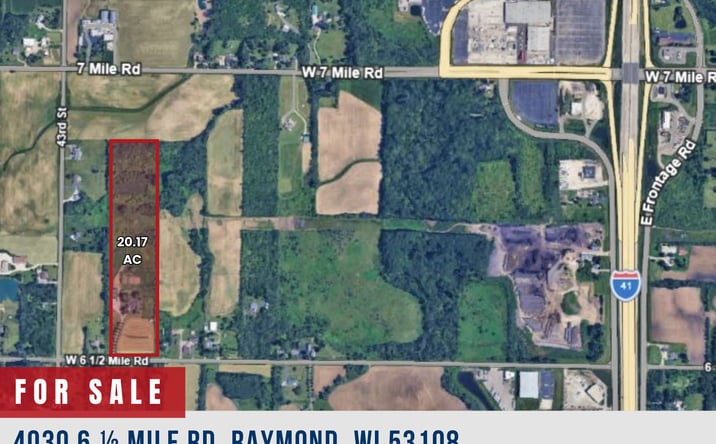 Pictures of Land property located at 4030 6 ½ Mile Rd, Raymond, WI 53108 for sales - image #1