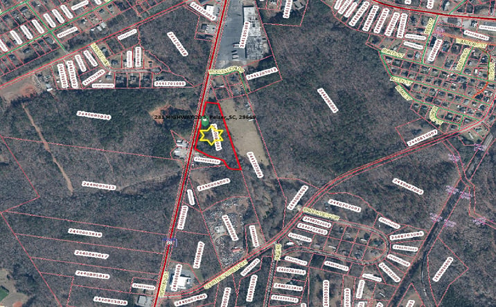 Pictures of Land property located at 231 & 239 Highway 20 S, Pelzer, SC 29669 for sales - image #1