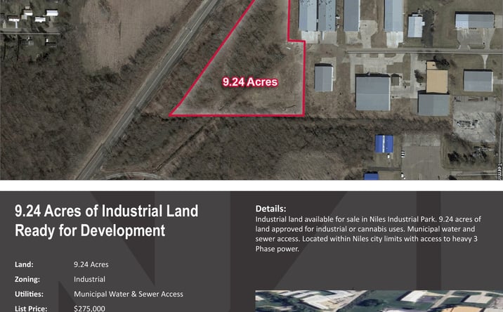 Pictures of Land property located at 1919 Industrial Drive, Niles, MI 49120 for sales - image #1