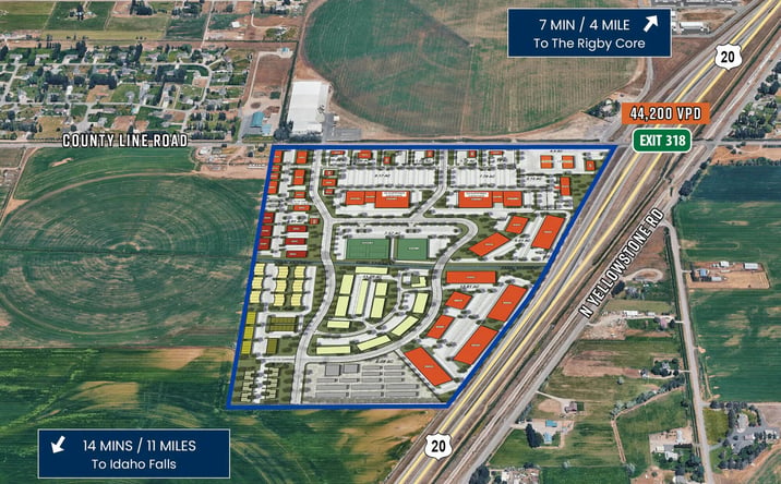 Pictures of Retail, Land property located at SWC US Highway 20 & County Line Road, Rigby, ID 83442 for sales - image #1
