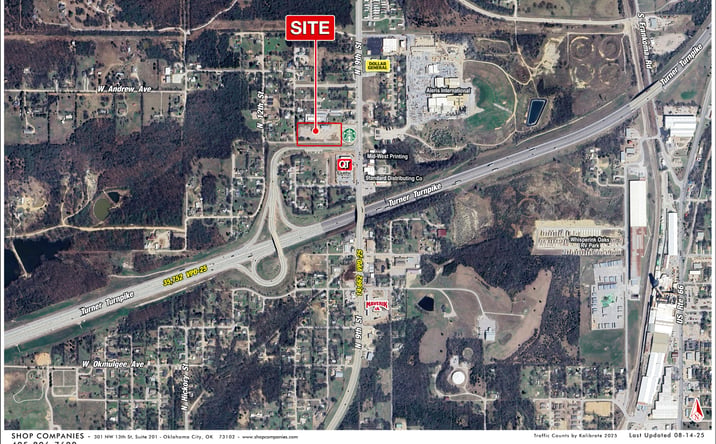 Pictures of Retail, Land property located at NWQ Turner Turnpike & N 9th Street, Sapulpa, OK 74066 for sales - image #1