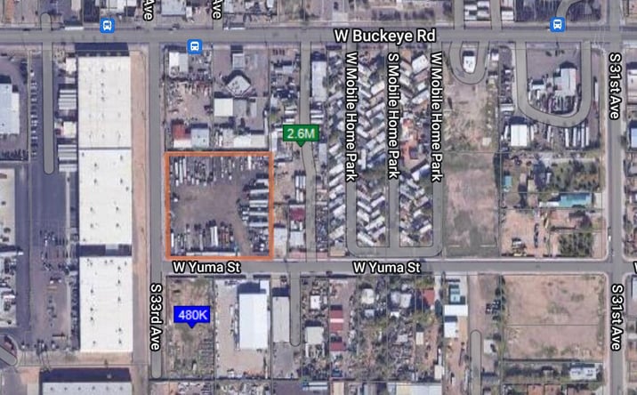 Pictures of Industrial, Land property located at 3224 West Yuma Street, Phoenix, AZ 85009 for sales - image #1