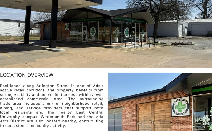 Pictures of Retail property located at 901 Arlington St, Ada, OK 74820 for sales - image #1