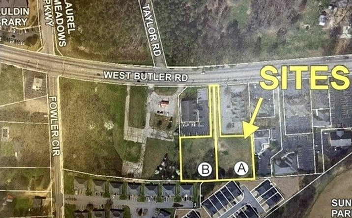 Pictures of Land property located at 555 W. Butler Rd., Mauldin, SC 29607, 565 W. Butler Rd., Mauldin, SC 29607 for sales - image #1