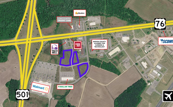 Pictures of Land property located at 2101 U.S. 76, Mullins, SC 29574 for sales - image #1