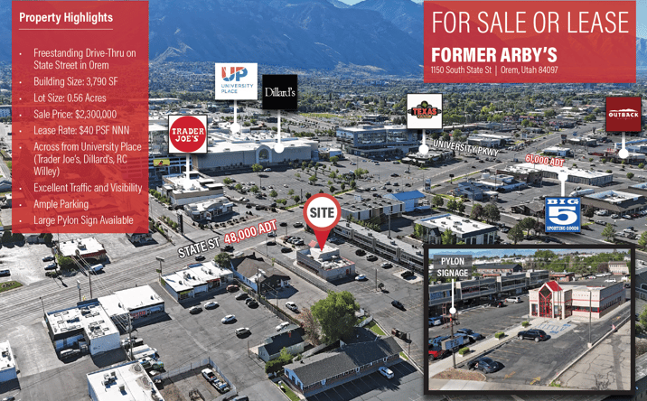 Pictures of Retail property located at 1150 South State Street, Orem, UT 84097 for sales - image #1