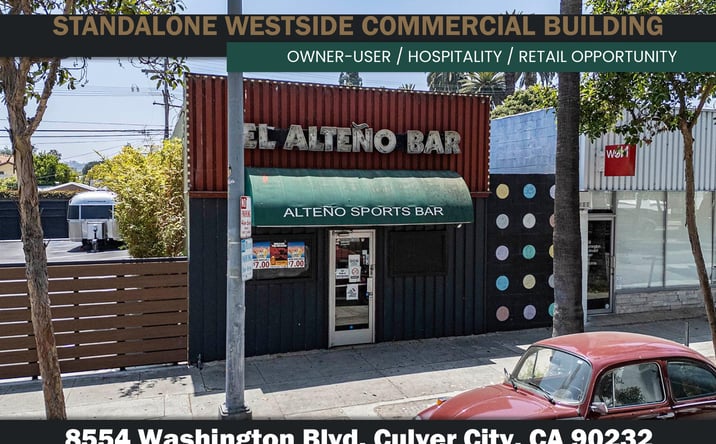 Pictures of Hospitality, Retail property located at 8554 Washington Blvd, Culver City, CA 90232 for sales - image #1