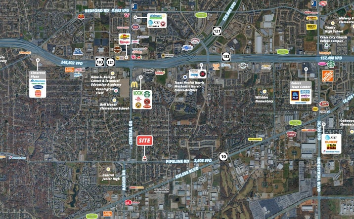 Pictures of Land property located at 2201 Pipeline Rd, Bedford, TX 76022 for sales - image #1